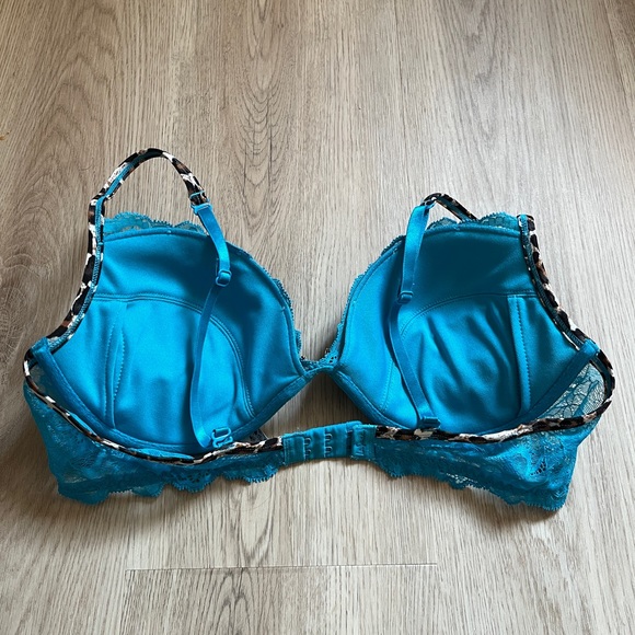 Lace + Cheetah Print Padded Bra - Picture 2 of 5